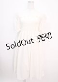 axes femme POETIQUE / シャーリングワンピース M 生成り Y-25-04-01-117-AX-OP-SZ-ZI
