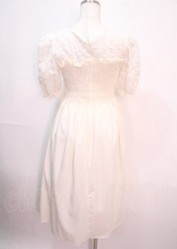 画像2: axes femme POETIQUE / シャーリングワンピース M 生成り Y-25-04-01-117-AX-OP-SZ-ZI