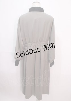 画像2: axes femme / バイカラーロングブルゾン F カーキ Y-25-04-01-119-AX-OP-SZ-ZI