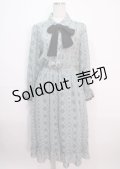axes femme / 総柄シアーロングワンピース  ミント Y-25-04-01-121-AX-OP-SZ-ZI