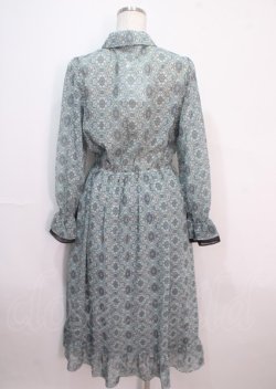 画像2: axes femme / 総柄シアーロングワンピース  ミント Y-25-04-01-121-AX-OP-SZ-ZI