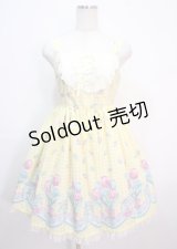 Angelic Pretty / Tulip Bouquetジャンパースカート  イエロー Y-25-04-01-126-AP-OP-SZ-ZY