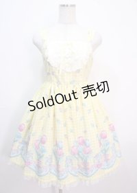 Angelic Pretty / Tulip Bouquetジャンパースカート  イエロー Y-25-04-01-126-AP-OP-SZ-ZY