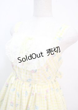 画像3: Angelic Pretty / Tulip Bouquetジャンパースカート  イエロー Y-25-04-01-126-AP-OP-SZ-ZY