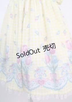 画像4: Angelic Pretty / Tulip Bouquetジャンパースカート  イエロー Y-25-04-01-126-AP-OP-SZ-ZY