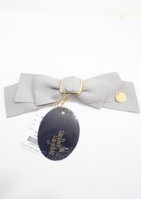 an another angelus / ゴールドバックル使いリボンバレッタ F ブルーグレー Y-25-04-01-002-CA-AC-SZ-ZT422-F001
