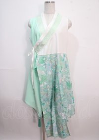 Qutie Frash / 着物プリーツチュニック  ミント Y-25-04-01-132-QU-TO-SZ-ZY