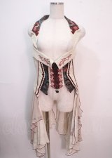 Ozz oneste / 紅葉風靡ベストワンピース  ベージュ Y-25-04-01-133-OO-OP-SZ-ZY