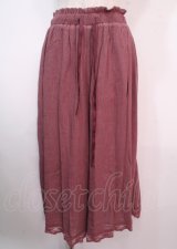 axes femme / 選べる着丈楊柳ワイドパンツ S ピンク Y-25-04-01-135-AX-PA-SZ-ZI