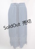 axes femme / 選べる着丈楊柳ワイドパンツ S 青 Y-25-04-01-136-AX-PA-SZ-ZI