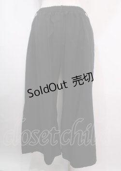 画像2: NieR Clothing / 切り替えワイドパンツ  黒 Y-25-04-01-138-PU-PA-SZ-ZY