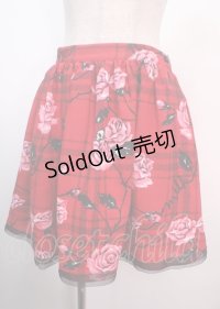 MILK / ラヴィアンローズスカート  レッドベース Y-25-04-01-142-ML-SK-SZ-ZY