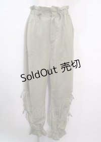 axes femme POETIQUE / 裾リボン付きパンツ M カーキ Y-25-04-01-146-AX-PA-SZ-ZY
