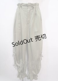 axes femme POETIQUE / 裾リボン付きパンツ M カーキ Y-25-04-01-147-AX-PA-SZ-ZY