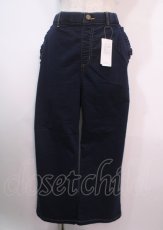 画像1: 【SALE】axes femme / ステッチデニムワイドパンツ F インディゴ Y-25-04-01-159-AX-PA-SZ-ZT218 (1)