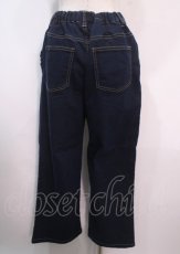 画像2: 【SALE】axes femme / ステッチデニムワイドパンツ F インディゴ Y-25-04-01-159-AX-PA-SZ-ZT218 (2)