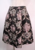 axes femme / ジャガードスカート  黒 Y-25-04-01-163-AX-SK-SZ-ZT137