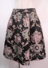 画像1: 【SALE】axes femme / ジャガードスカート  黒 Y-25-04-01-163-AX-SK-SZ-ZT137 (1)