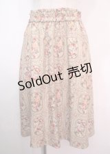 axes femme / アンティーク柄スカート  キナリ Y-25-04-01-165-AX-SK-SZ-ZY