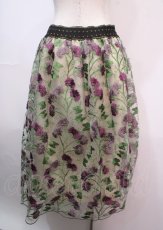 画像2: 【SALE】axes femme / 花柄刺繍スカート  キナリ Y-25-04-01-167-AX-SK-SZ-ZT218 (2)
