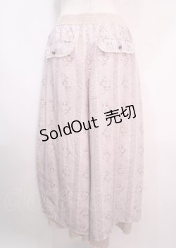 画像2: axes femme / ブーケストライプガウチョポンチョ M ピンク Y-25-04-01-169-AX-PA-SZ-ZY