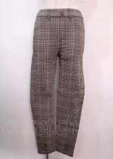 axes femme / 裾刺繍レギンスパンツ M 茶 Y-25-04-01-173-AX-PA-SZ-ZT125