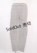 axes femme / 裾刺繍レギンスパンツ M 茶 Y-25-04-01-173-AX-PA-SZ-ZT125
