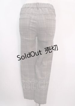 画像2: axes femme / 裾刺繍レギンスパンツ M 茶 Y-25-04-01-173-AX-PA-SZ-ZT125