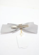 画像2: 【SALE】an another angelus / ゴールドバックル使いリボンバレッタ F ブルーグレー Y-25-04-01-002-CA-AC-SZ-ZT422-F001 (2)