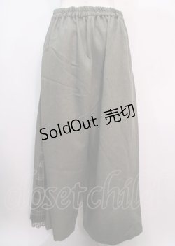 画像2: axes femme / チェック切替ワイドパンツ L グリーン Y-25-04-01-177-AX-PA-SZ-ZT125