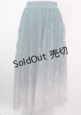 axes femme /  グラデレースサーキュラースカート F グリーン Y-25-04-01-183-AX-SK-SZ-ZY