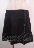 CHOICE / ドットライン巻きスカート  黒 Y-25-04-01-186-PU-SK-SZ-ZY