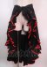 画像1: SEXY DYNAMITE LONDON / フリル巻きスカート F 黒×赤 Y-25-04-01-188-PU-SK-SZ-ZY (1)