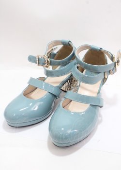 画像1: axes femme / SHインペリアルビジューパンプス  ミント Y-25-04-01-022-AX-SH-SZ-ZY