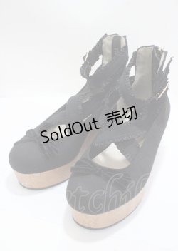画像1: axes femme kawaii / バレリーナシューズ  黒 Y-25-04-01-023-AX-SH-SZ-ZY
