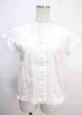 WONDERFUL WORLD / ピンタックブラウス  白 Y-25-04-01-026-LO-TO-SZ-ZY