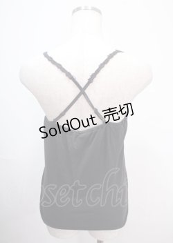 画像2: axes femme / モチーフレースキャミ M 黒 Y-25-04-01-027-AX-TO-SZ-ZY