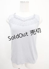 axes femme / バタフライチャーム付きタンク M サックス Y-25-04-01-028-AX-TO-SZ-ZY