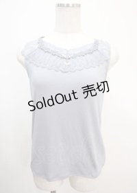 axes femme / バタフライチャーム付きタンク M サックス Y-25-04-01-028-AX-TO-SZ-ZY