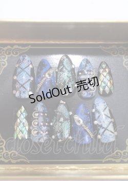 画像1: Magnifique / ネイルチップ L ネイビー Y-25-04-01-005-GO-ZA-SZ-ZY