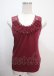 画像1: axes femme / バックモチーフレースタンク M ワイン Y-25-04-01-035-AX-TO-SZ-ZY (1)