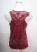 画像2: axes femme / バックモチーフレースタンク M ワイン Y-25-04-01-035-AX-TO-SZ-ZY (2)
