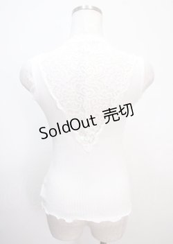画像2: axes femme / レースタンクトップ M 白 Y-25-04-01-037-AX-TO-SZ-ZY