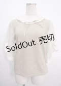 axes femme / レース×リボン袖プルオーバー M グリーン Y-25-04-03-048-AX-TO-SZ-ZY