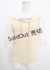 axes femme / コットンレース使いトップス F イエロー Y-25-04-03-050-AX-TO-SZ-ZY