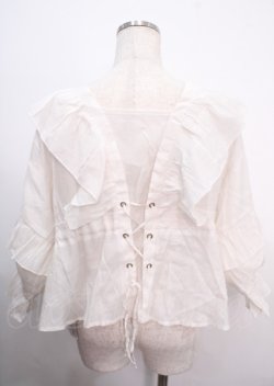 画像2: axes femme / ボリュームフリルカーデ M 生成り Y-25-04-03-055-AX-TO-SZ-ZY