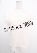 axes femme / 袖プチバラ使いトップス M キナリ Y-25-04-03-060-AX-TO-SZ-ZY
