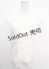 axes femme / 袖オーガンジーブラウス風プルオーバー M 生成り Y-25-04-03-061-AX-TO-SZ-ZY