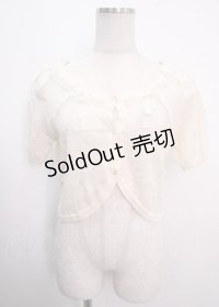 axes femme / リボンデザインボレロ M キナリ Y-25-04-03-065-AX-TO-SZ-ZY