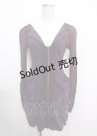 Ozz Croce / メッシュ切替ZIPパーカー  紫 Y-25-04-03-069-OO-TO-SZ-ZY